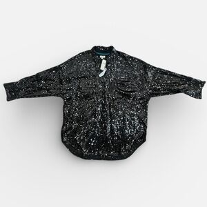 Anthropologie Pilcro Sequin Buttondown ✨ NWT • Holiday/Party